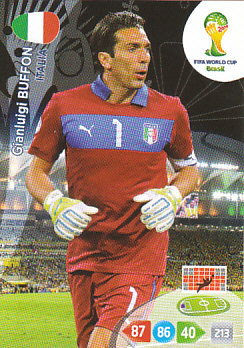 Gianluigi Buffon Italy Panini 2014 World Cup #209